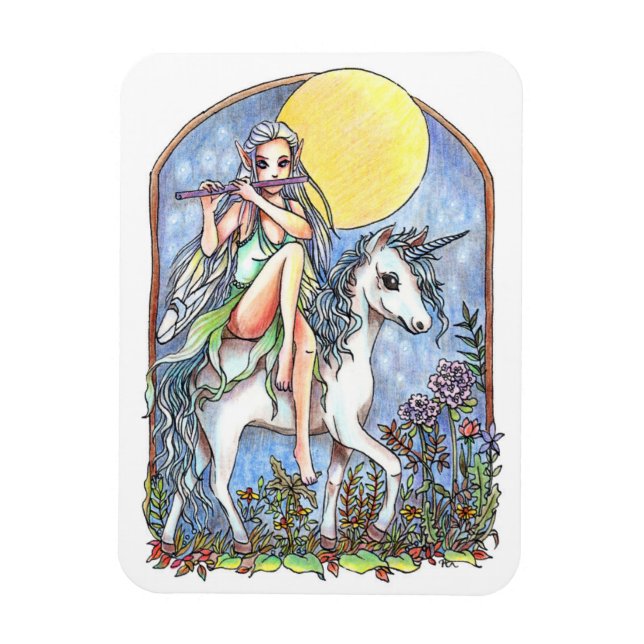 Fairy und Unicorn Magnet (Vertikal)