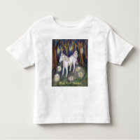 Fairy Unicorn Forest Fantasy Art Custom T - Shirt