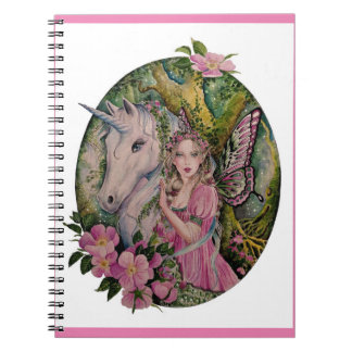 Fairy unicorn Spiralheft Notizblock