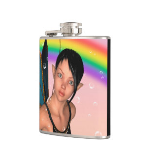 Fairy unter Rainbow Flachmann