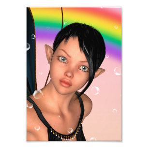 Fairy unter Rainbow Fotodruck