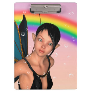 Fairy unter Rainbow Klemmbrett
