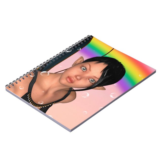 Fairy unter Rainbow Notizblock (Linke Seite)