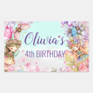 Fairy-verzauberter Forstaufkleber Rechteckiger Aufkleber