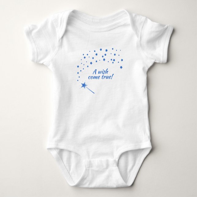 Fairy Wand & Stars, ein Wunsch wird wahr Baby Strampler (Vorderseite)