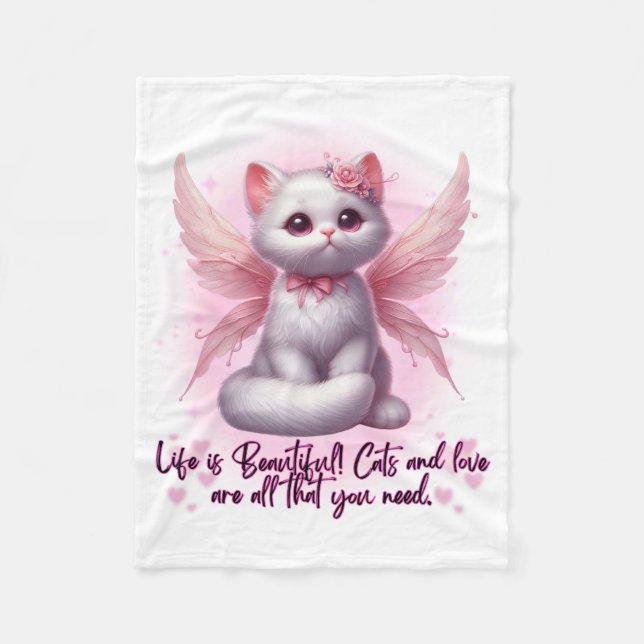 Fairy Whiskers of Liebe Fleecedecke (Vorderseite)