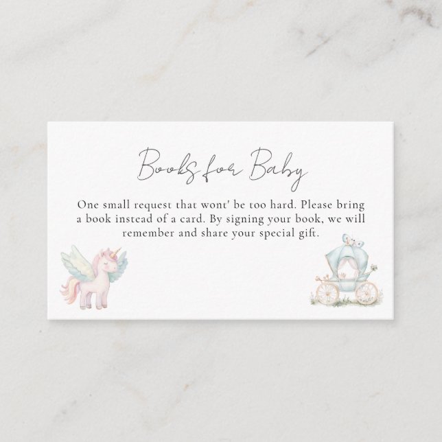 Fairy Wildblume Verzauberte Whimsical Baby Dusche Begleitkarte (Vorderseite)