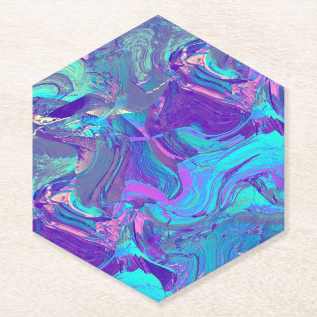 fairy wing artglass - blues and purples : untersetzer (Vorderseite)