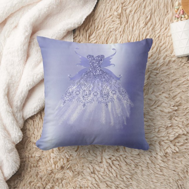 Fairy Wing Lavender Gown | Lila Iridescent Sheen Kissen (Decke)
