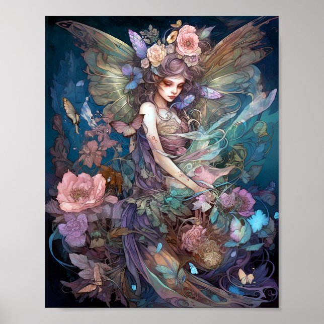 Fairy Woman Fantasy Art Poster (Vorne)