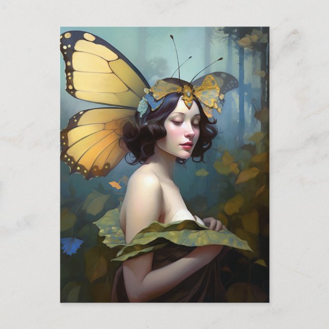 Fairy Woman Fantasy Art Postkarte (Vorderseite)