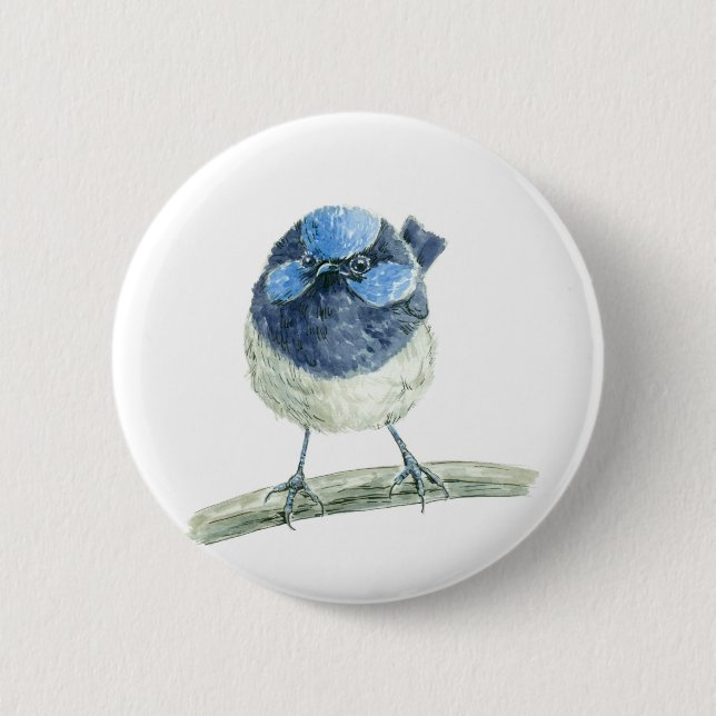 Fairy Wren Button (Vorderseite)