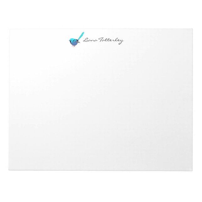 Fairy Wren Notizblock (Vorderseite)