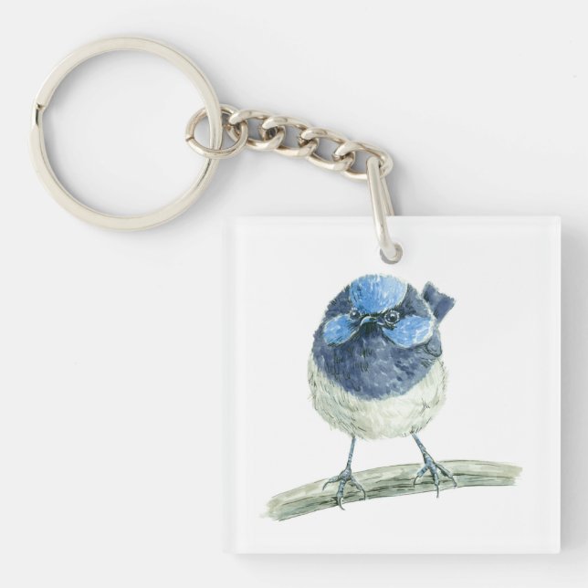 Fairy Wren Schlüsselanhänger (Vorderseite)