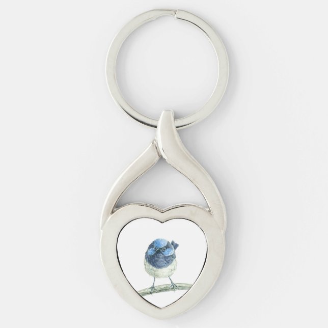 Fairy Wren Schlüsselanhänger (Vorderseite)