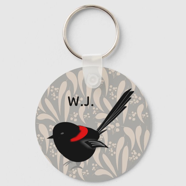 Fairy Wren Schlüsselanhänger (Vorderseite)