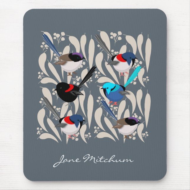 Fairy Wrens Mousepad (Vorne)