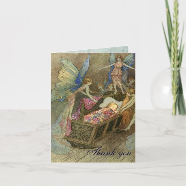 Fairy wünscht Dankeschön Karte (Vorderseite)