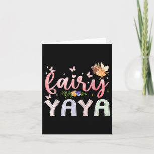 Fairy Yaya Magical Floral Birthday Girl Fairytale Karte