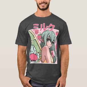 Fairycore Ästhetische Fairy Drink Japanischer Stra T-Shirt