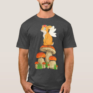 Fairycore Ästhetische Herzstück Bunny on a Mushroo T-Shirt