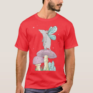 Fairycore ästhetische Mäuse auf einem Pilzkrug T-Shirt