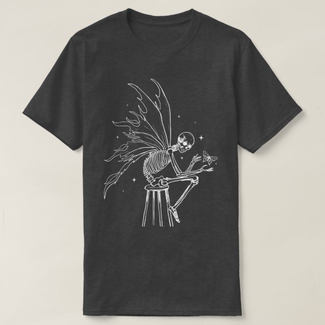 Fairycore Ästhetische Skelette Fairy Core Grunge G T-Shirt (Design vorne)