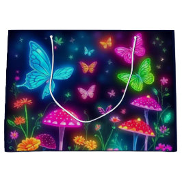 Fairycore-Butterflies-Blume und Pilze Große Geschenktüte