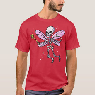 Fairycore Gothic Skeleton Fairy T-Shirt