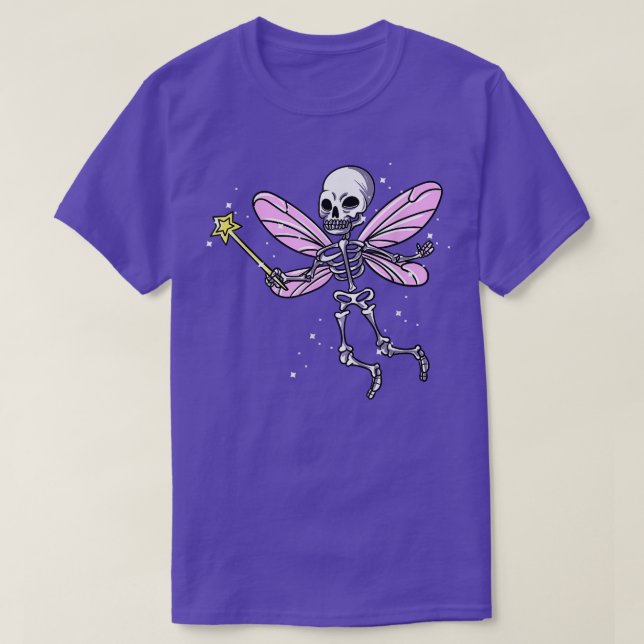 Fairycore Gothic Skeleton Fairy  T-Shirt (Design vorne)