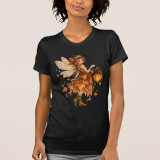 Fairycore-Herbstblattfee mit Eichelhut T-Shirt