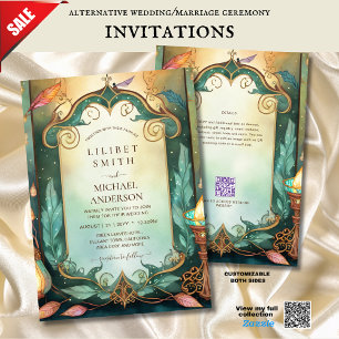 FAIRYCORE MARIAGE INVITATIONS FAIRYTALE STORYBOOK