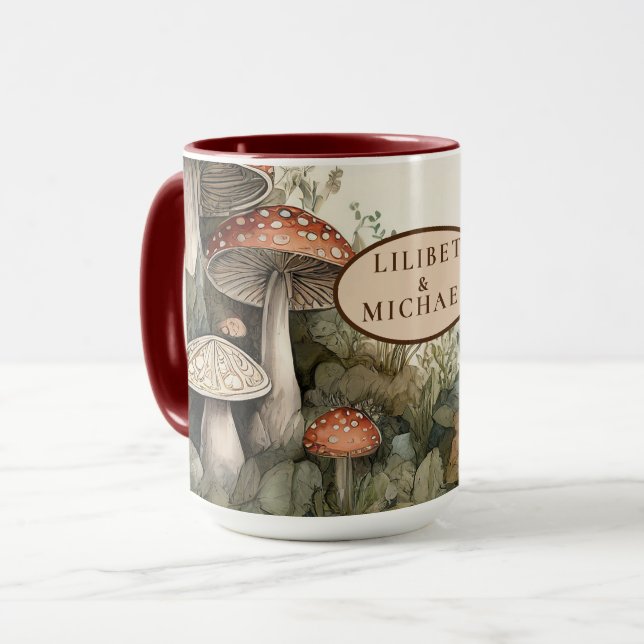Fairycore Mushroom Goblincore Dekorgeschenk Tasse (Vorderseite Links)