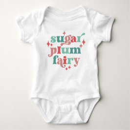 Fairycore Sugar Plum Fairy Typografy Art Baby Strampler