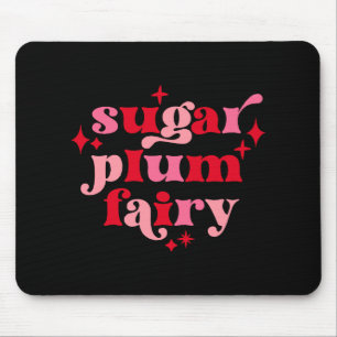Fairycore-Textkunst-Zuckerpflaumenfee-Mädchen-T-Sh Mousepad