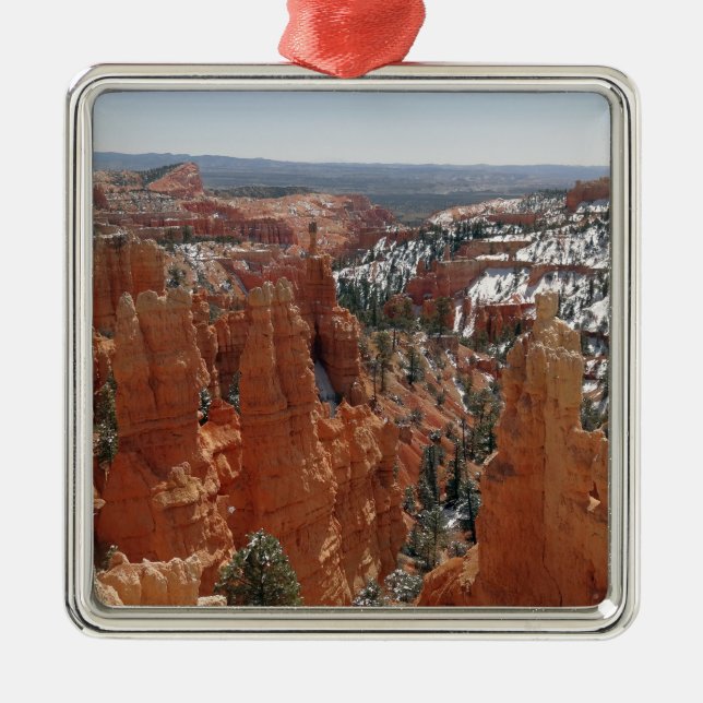Fairyland Canyon im Nationalpark Bryce Canyon Ornament Aus Metall (Vorne)