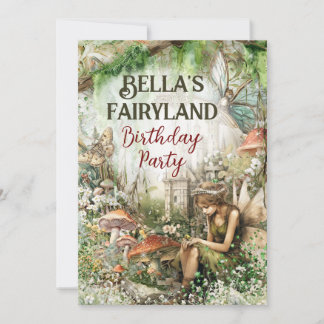 Fairyland Enchanted Realm-Party Einladung