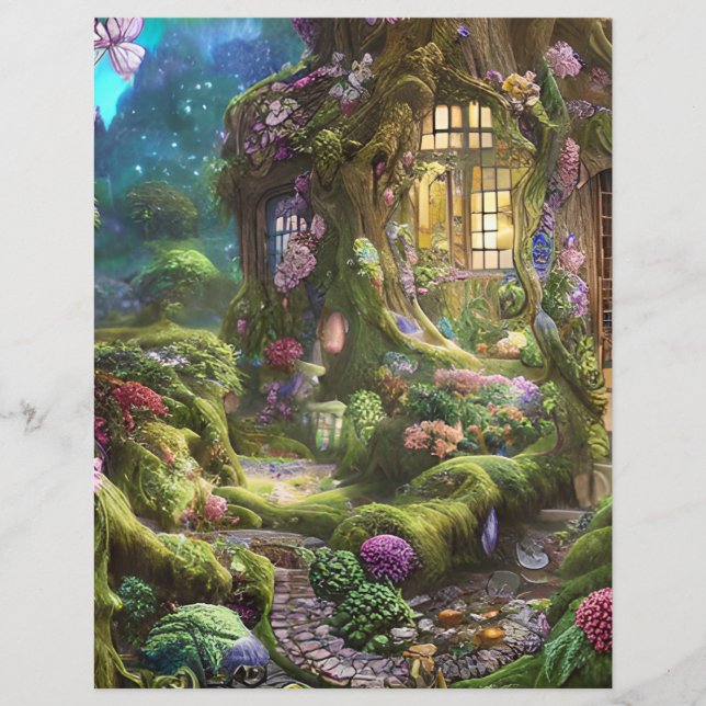 Fairyland Forest Graphic Briefbogen (Vorderseite)