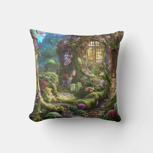 Fairyland Forest Graphic Kissen (Vorderseite)