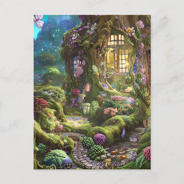 Fairyland Forest Graphic Postkarte (Vorderseite)