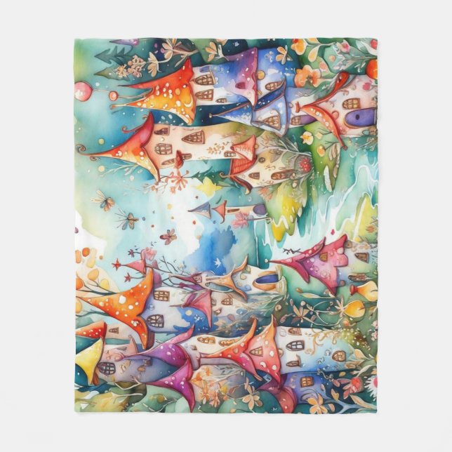 Fairyland Magic Castle Fleecedecke (Vorderseite)