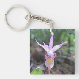 Fairyslipper Orchid-Blume Schlüsselanhänger