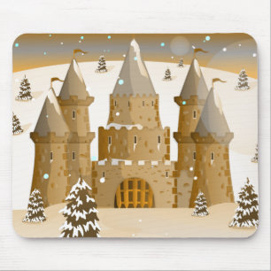 Fairytail Burg Winterschnee Mousepad