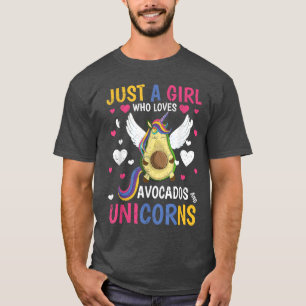 Fairytale Animal Lover Girls Niedlich Avocado Un T-Shirt