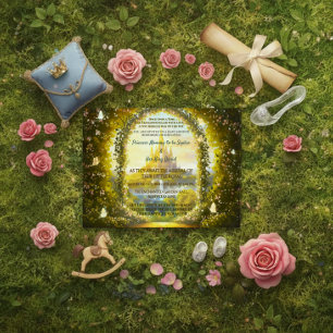 Fairytale Bezaubernde Prinzessin Burg Storybook Einladung