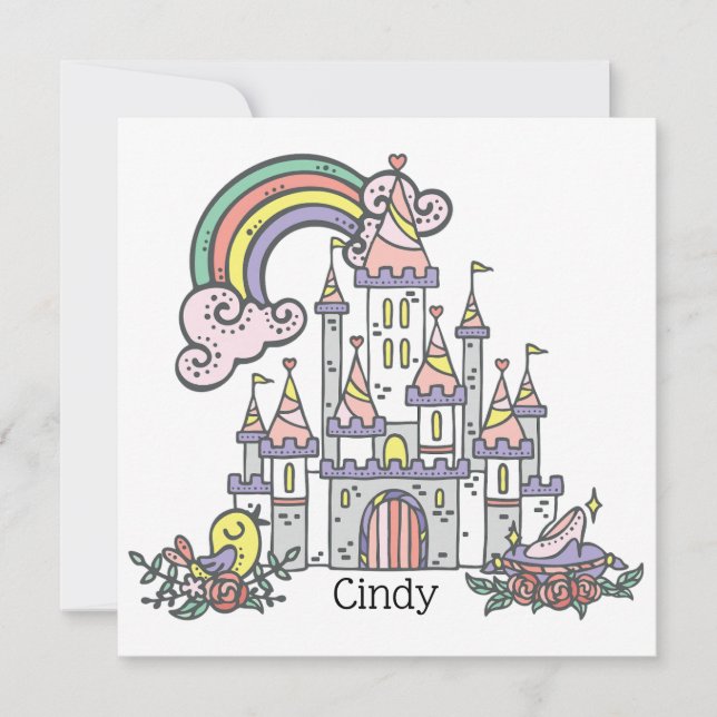 Fairytale Burg Individuelle Name Princess (Vorderseite)