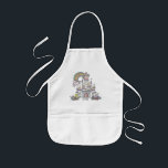 Fairytale Burg Individuelle Name Princess Kinderschürze<br><div class="desc">Jedes Mädchen verdient ihre eigene Märchengeschichte. Mit niedlicher Burg und Regenbogen mit Vogel- und Glasscheibe. Einfache Anpassung Ihres Princess-Namens und Schriftartes über den "Personalisierungsknopf". Sie können auch "Design auf ein Produkt übertragen" auf anderen Zazzle-Produkten und das Design an die meisten Zazzle-Produkte anpassen. Karo andere Matching Artikel in meinem Shop! Danke...</div>
