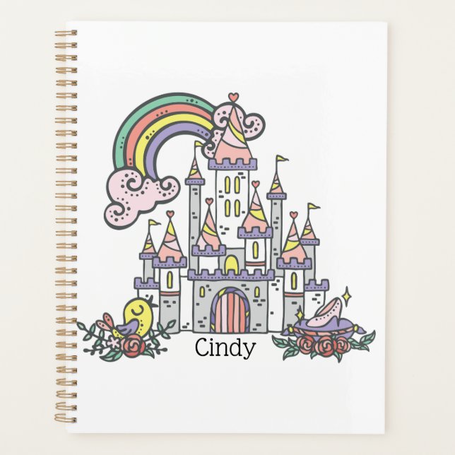 Fairytale Burg Individuelle Name Princess Planer (Vorderseite)