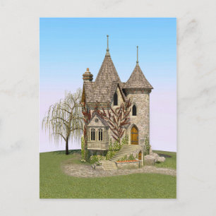 Fairytale Burg Perfekt zum Geburtstag und Fantasy- Postkarte