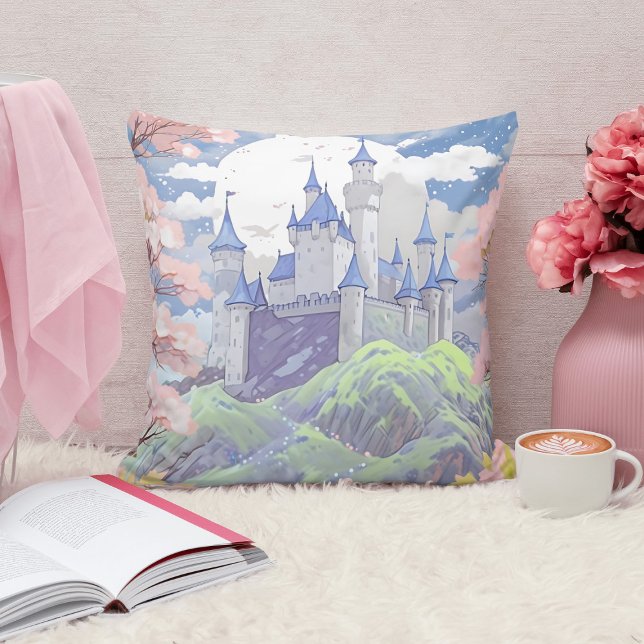 Fairytale Burgen von Bellinzona Kissen (Von Creator hochgeladen)
